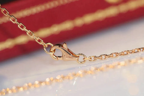 LOVE DOUBLE RING DIAMOND NECKLACE