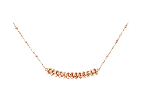 CLASH PINK GOLD NECKLACE