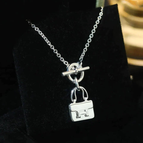 POP H PEDANT SILVER NECKLACE