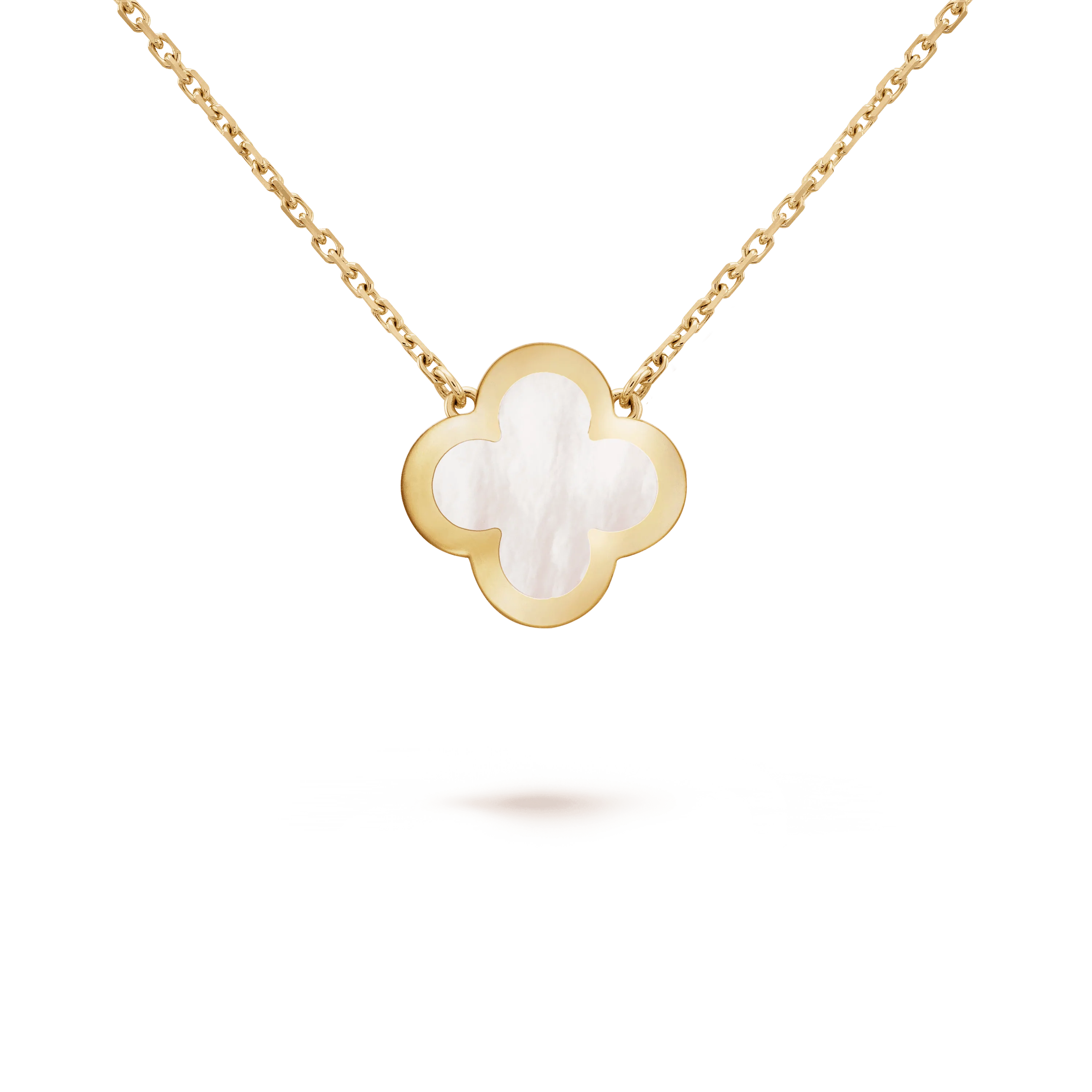 PURE CLOVER PINK GOLD MOP NECKLACE