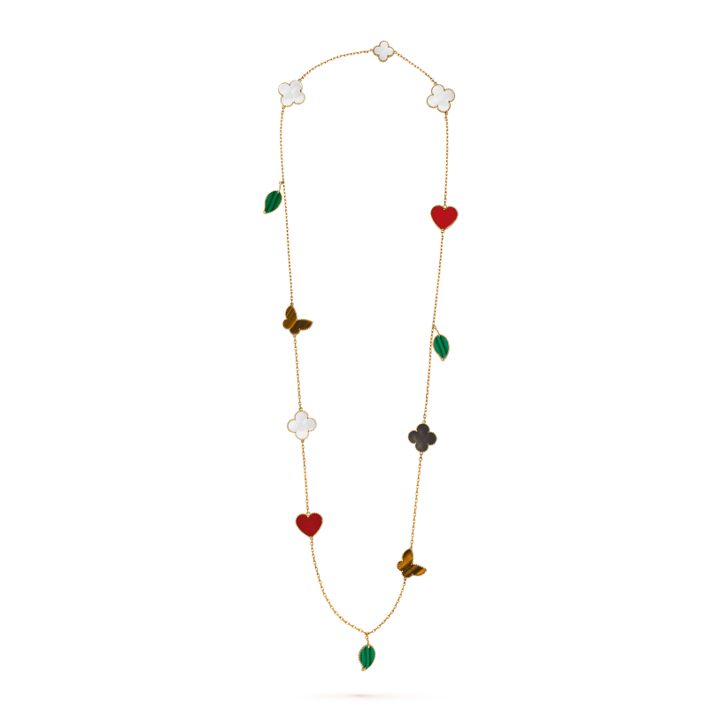 LUCKY 12 MOTIFS GOLD NECKLACE