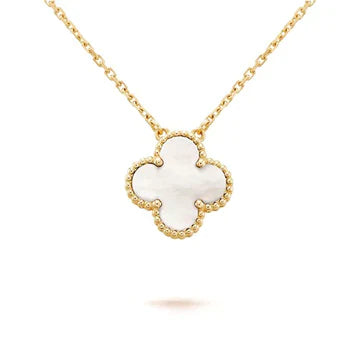 Clover Pendant Mini Mop Necklace