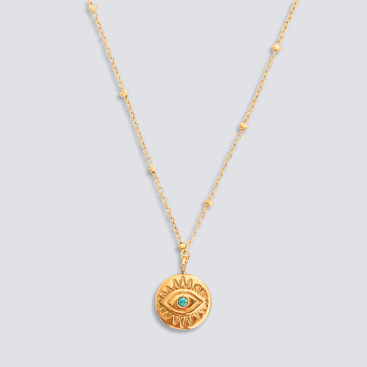 CELESTE EVIL EYE NECKLACE