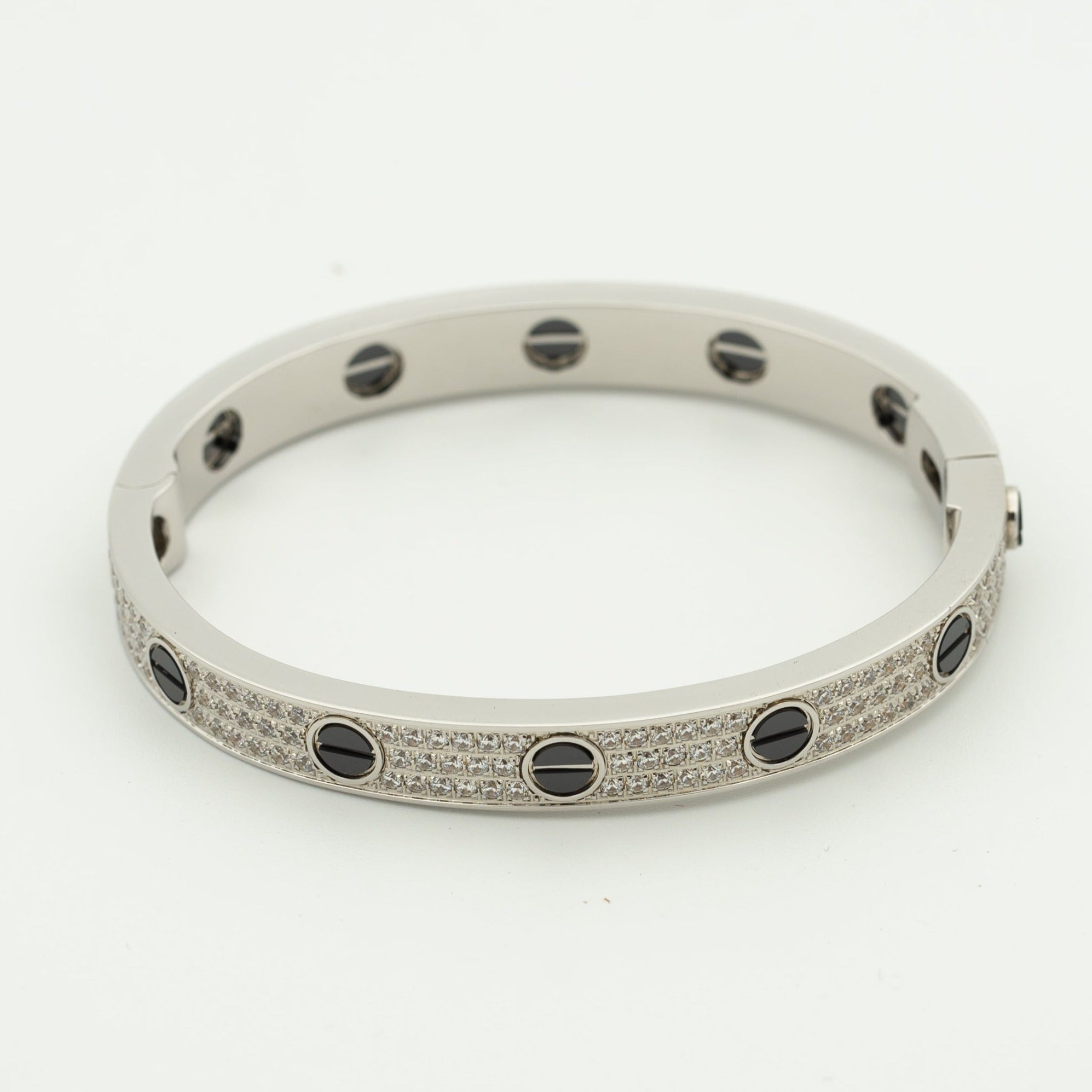 LOVE BRACELET 6.1MM DIAMOND-PAVED CERAMIC