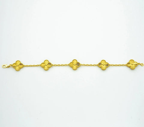 CLOVER GOLD BRACELET 5 MOTIFS