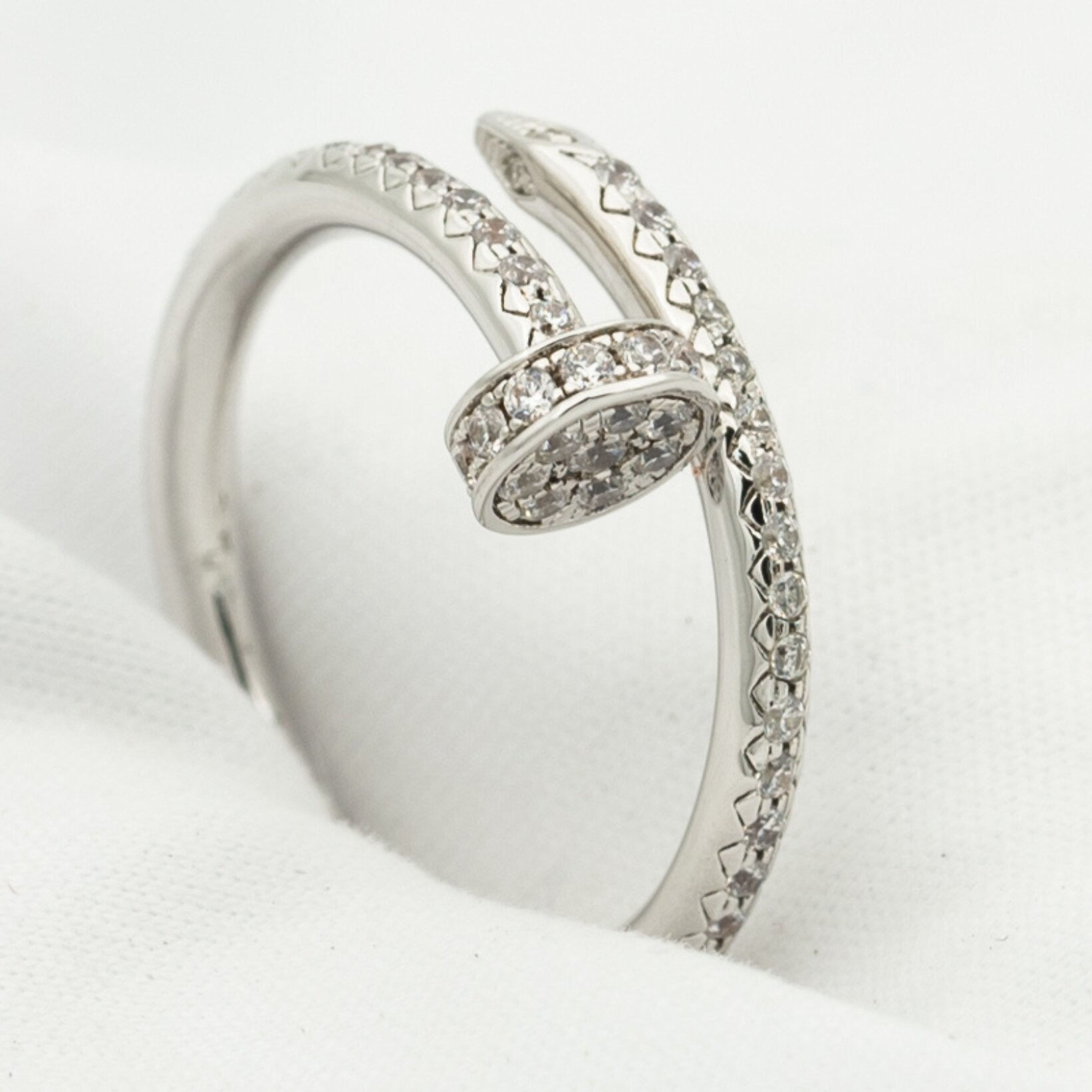 Juste Ring 1.8mm Silver All Diamonds