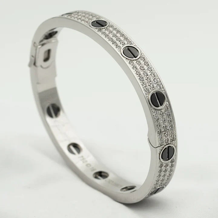 Love Bracelet 6.1mm Diamond-Paved Ceramic