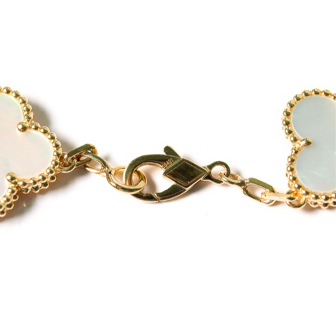 CLOVER BRACELET 5 MOTIFS MOP