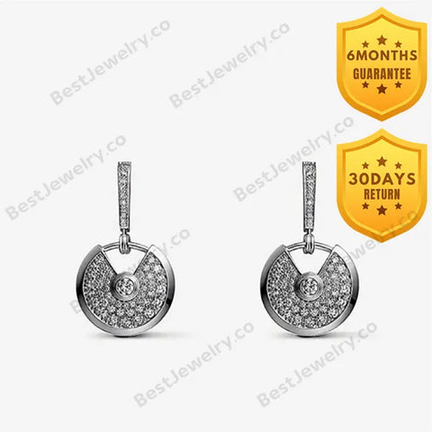 Amulette Earrings Diamond Silver