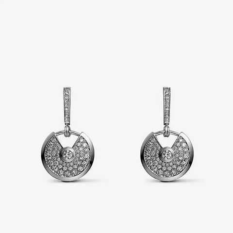 Amulette Earrings Diamond Silver