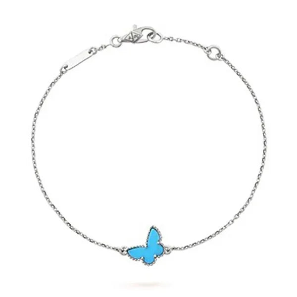 Butterfly Turquoise Silver Bracelet