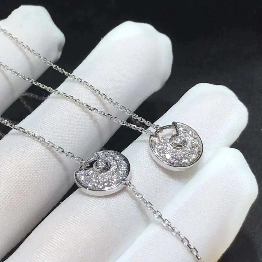 AMULETTE DIAMOND SILVER BRACELET