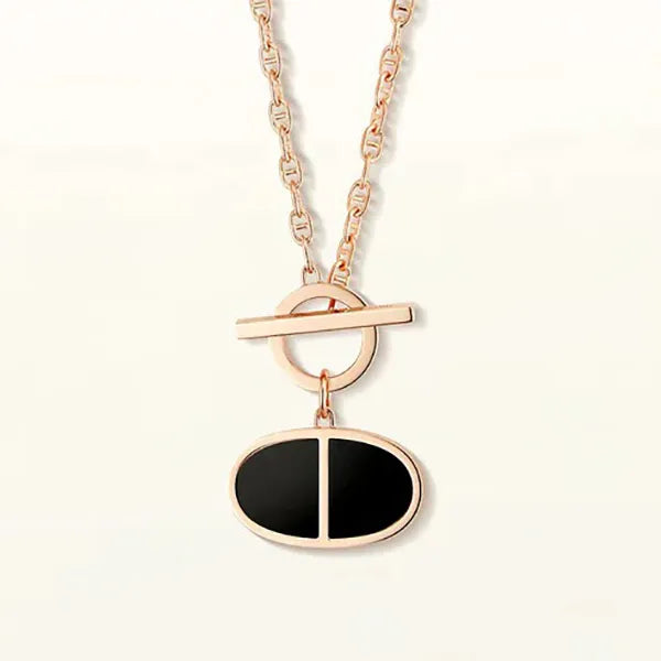 Chaine Verso Black Ceramic Necklace