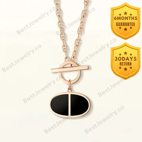 Chaine Verso Black Ceramic Necklace