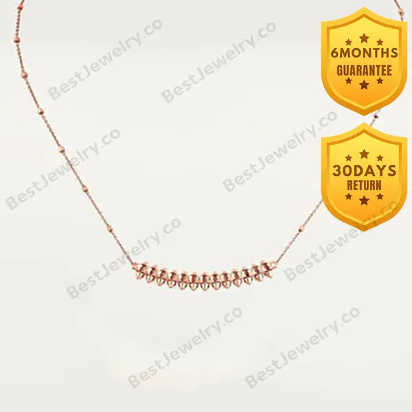 Clash Pink Gold Necklace