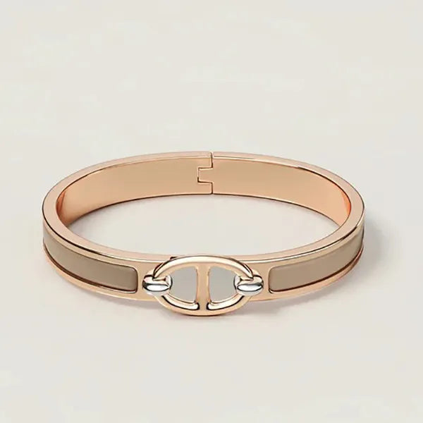 Clic Chaine Pink Gold Bracelet