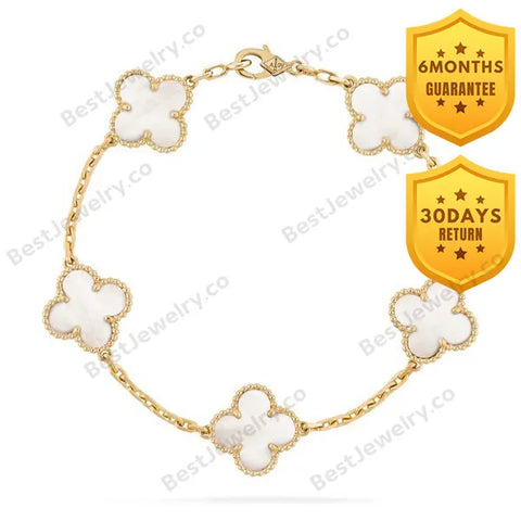 Clover Bracelet 5 Motifs Mop