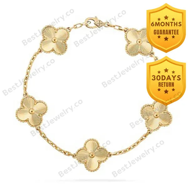 Clover Gold Bracelet 5 Motifs