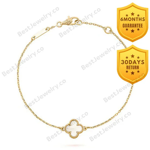 Clover Gold Mop Bracelet