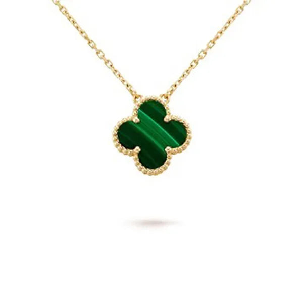 Clover Malachite Necklace