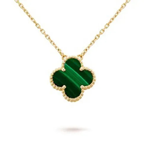 Clover Malachite Necklace