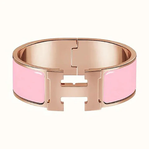 H Bracelet 18mm Pink Gold