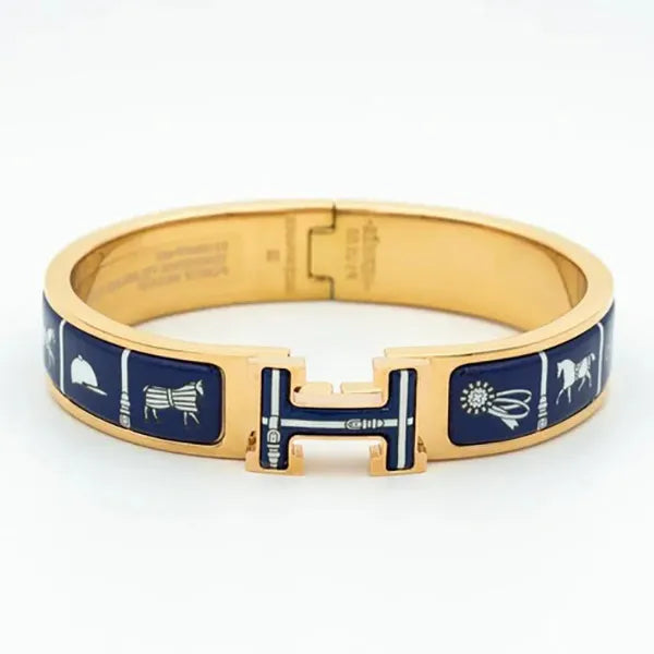 H Bracelet Blue Ceramic