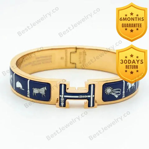 H Bracelet Blue Ceramic