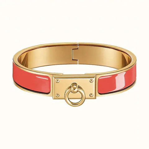 H Ring Lock Bracelet 12mm Red