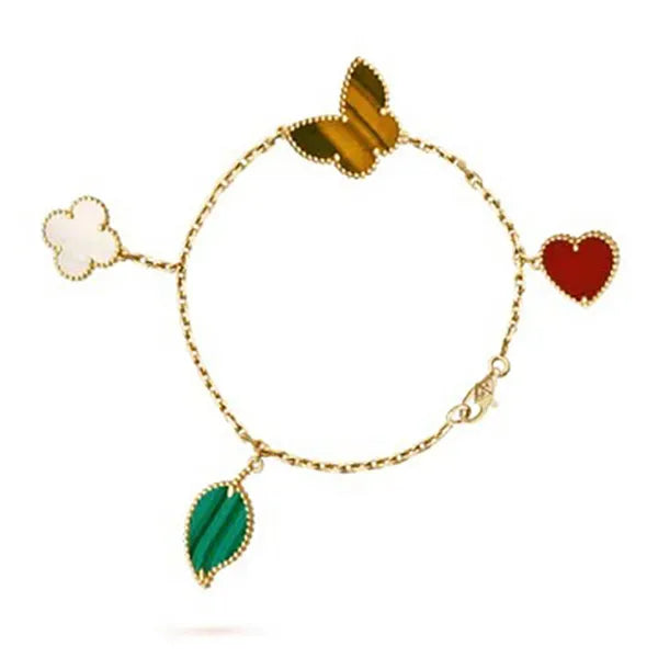 Heart Butterfly Clover Bracelet 4 Motifs