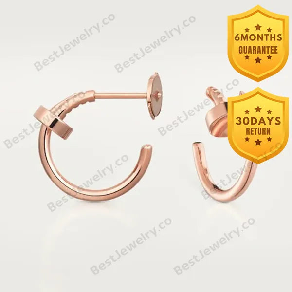 Juste Earrings Pink Gold