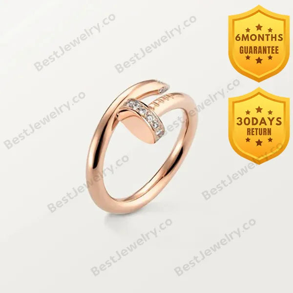 Juste Ring 2.65mm Pink Gold Diamond