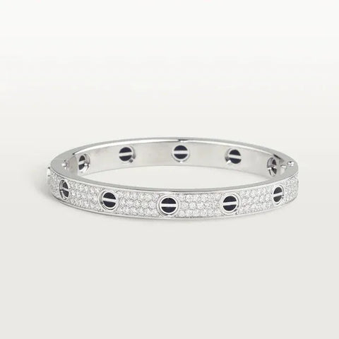 Love Bracelet 6.1mm Diamond-Paved Ceramic