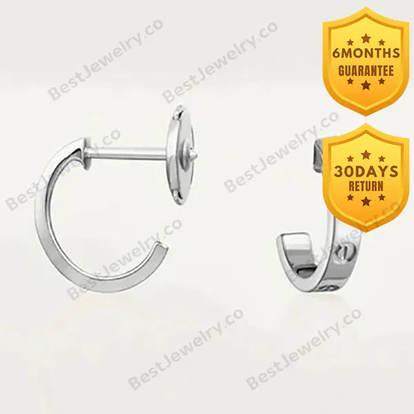 Love Earrings 2.65mm Silver