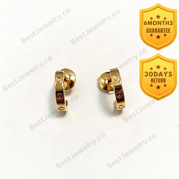 Love Earrings 2.65mm Gold