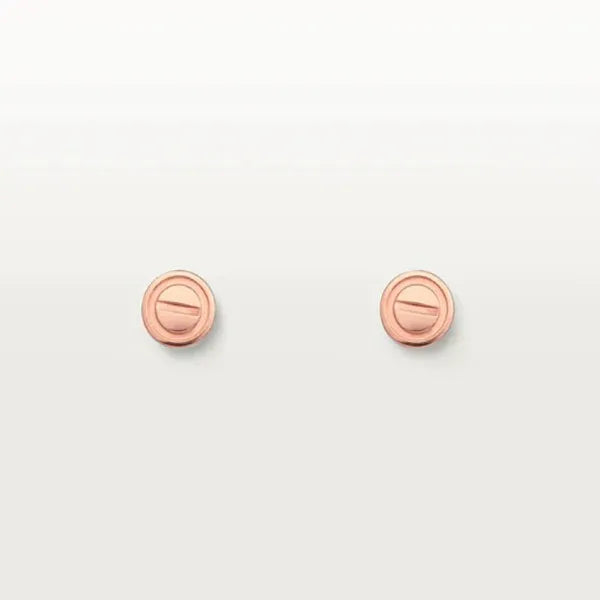 Love Earrings Pink Gold 7.2mm