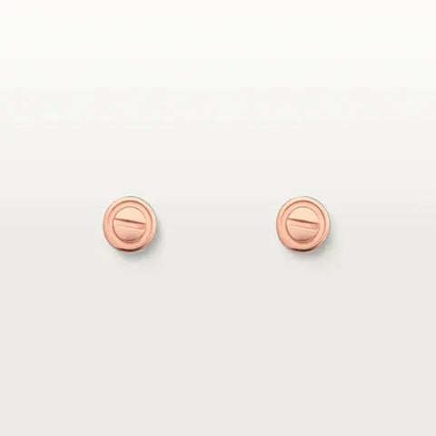 Love Earrings Pink Gold 7.2mm