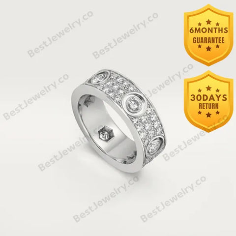 Love Ring 5.5mm Diamonds Paved