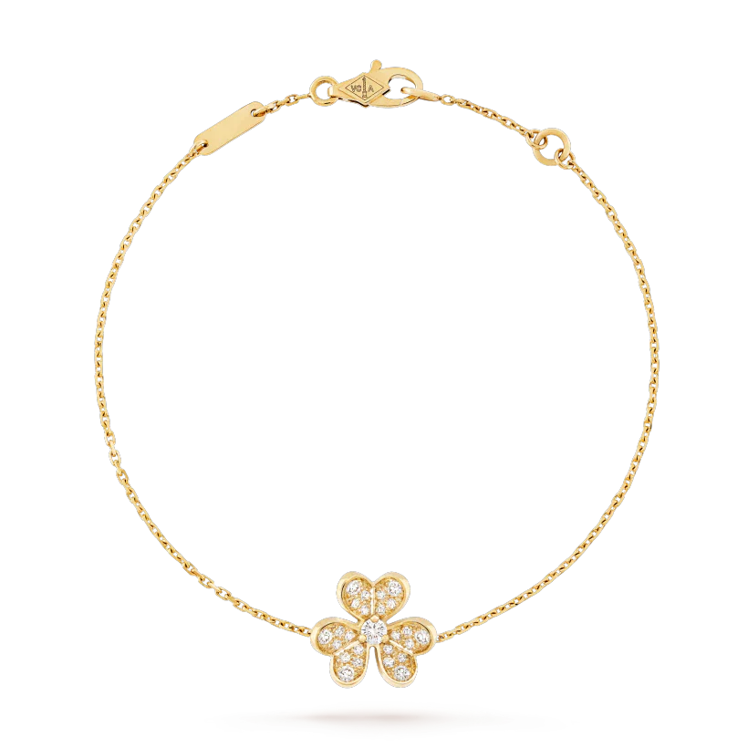 Frivole Gold Flower Diamond Bracelet