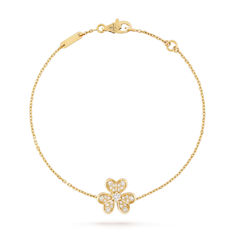 Frivole Gold Flower Diamond Bracelet