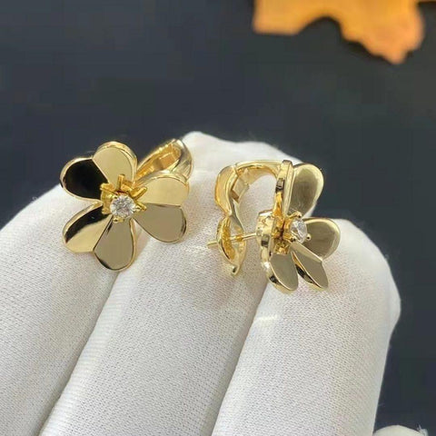 FRIVOLE GOLD FLOWER EARRINGS