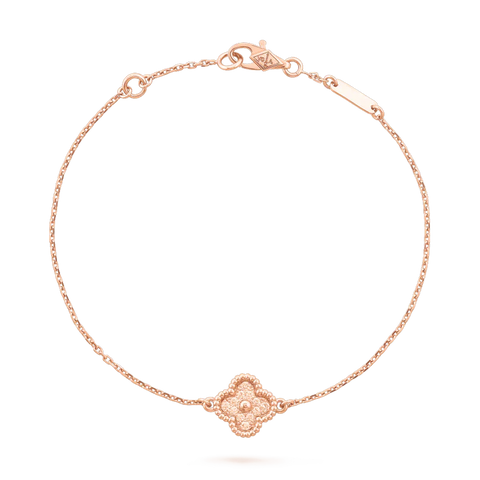 Clover Pink Gold Bracelet