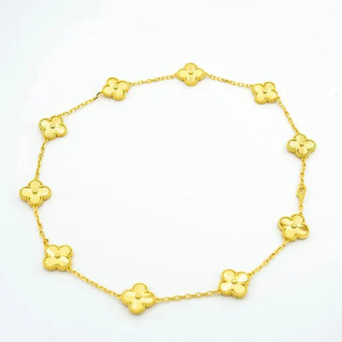 Vintage Necklace 10 Motifs Gold