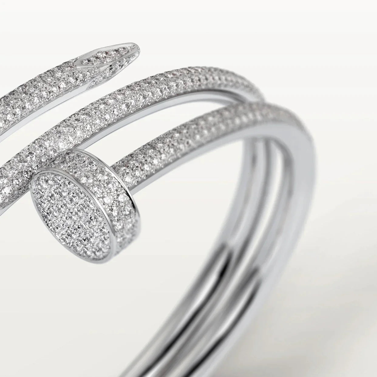 JUSTE BRACELET 3.5MM DOUBLE ROWS FULL DIAMONDS